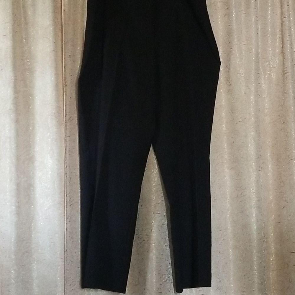 Macy's Alfani Navy blue pin striped pants